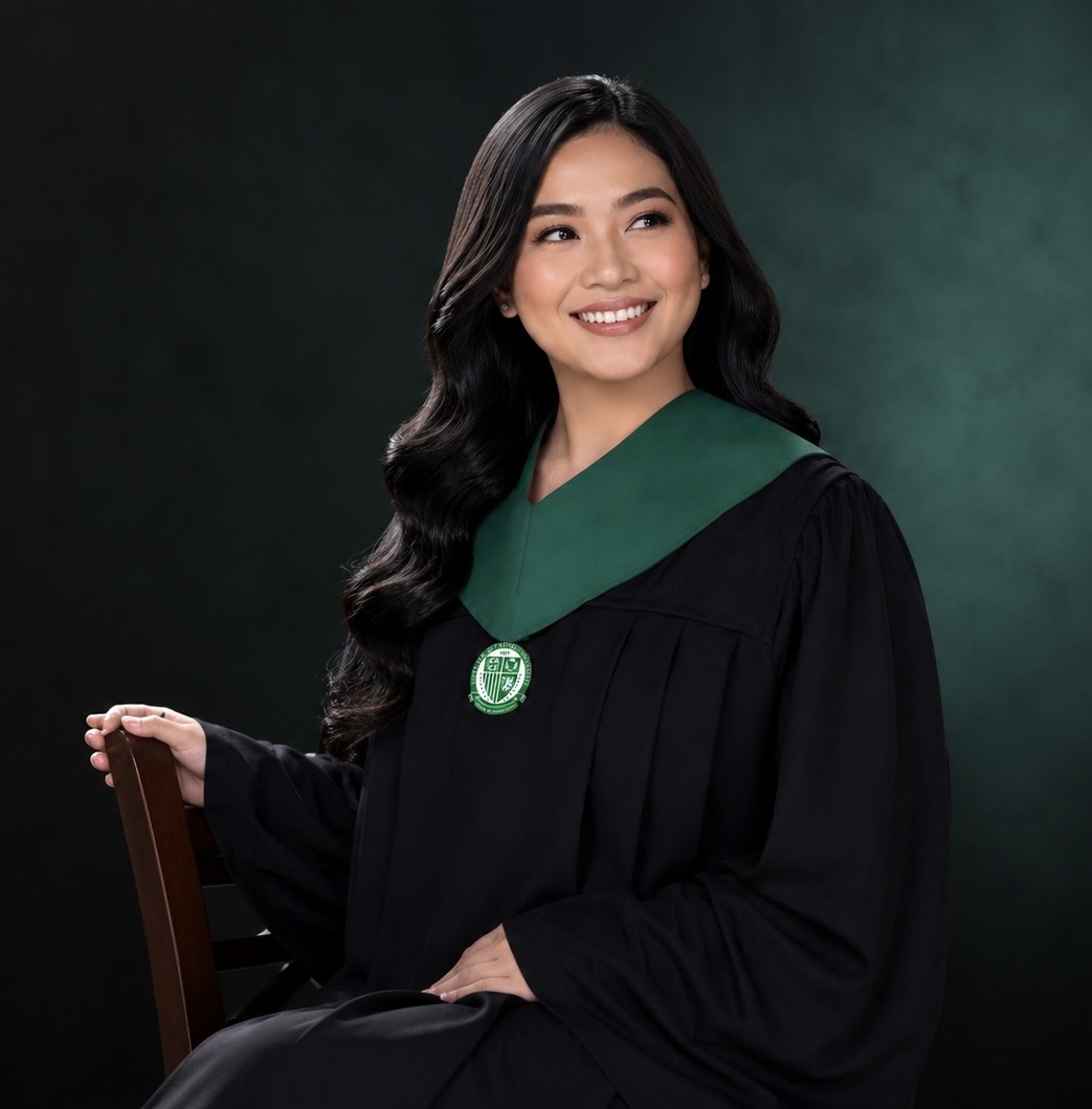 OLFU creative graduation portrait