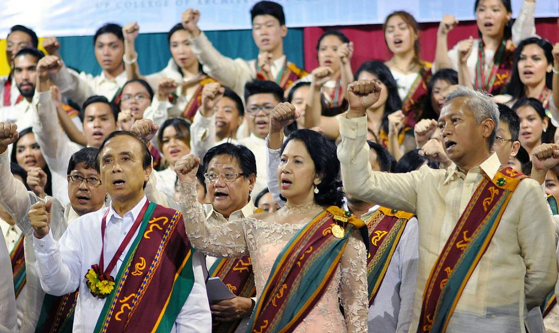 UP Hymn during graduation ceremony