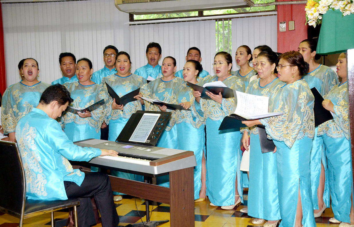 Choir performance during graduation