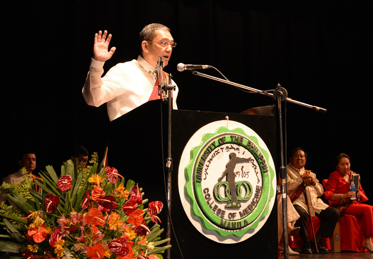 Guest speaker during UP graduation